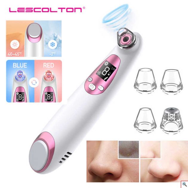 Επαναφορτιζόμενη Συσκευή Vacuum Καθαρισμού Προσώπου για Πόρους & Μαύρα Στίγματα με Λάδι - Electric Blackhead Remover