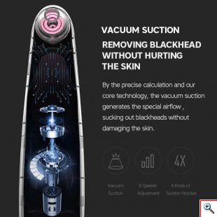 Επαναφορτιζόμενη Συσκευή Vacuum Καθαρισμού Προσώπου για Πόρους & Μαύρα Στίγματα με Λάδι - Electric Blackhead Remover