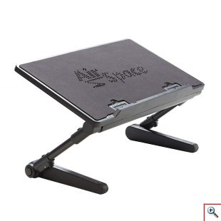 Πτυσσόμενο Τραπεζάκι - Αντιολισθητική Βάση Λάπτοπ με Ανεμιστήρα Ψύξης & Βάση Mouse Pad - Adjustable Laptop Desh 