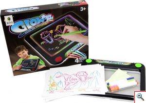 Μαγικός Φωτεινός Πίνακας Ζωγραφικής - Boo Games Glow Drawing Board με 3 Σχέδια Δεινόσαυροι 