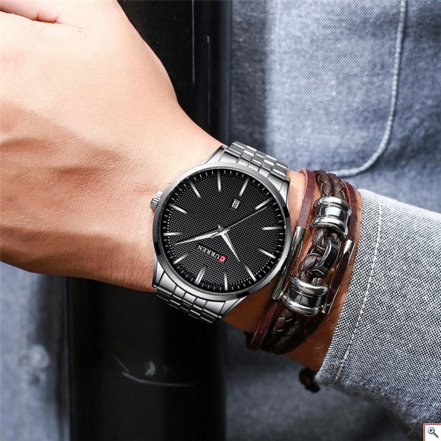 Ανδρικό Ρολόι Curren Blue - Stainless Steel Analog Watch For Men