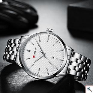 Ανδρικό Ρολόι Curren Blue - Stainless Steel Analog Watch For Men