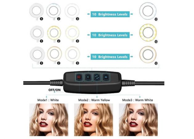 Επαγγελματικό Φωτιστικό Δαχτυλίδι LED 26cm - Ring Light Lamp