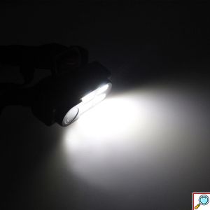 Αδιάβροχος Επαναφορτιζόμενος Φακός Κεφαλής LED 350 Lumens με 4 Λειτουργίες Φωτισμού