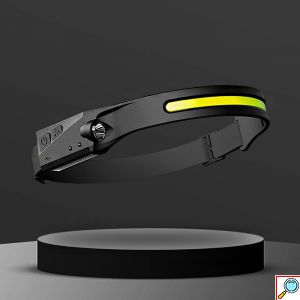 LED Αδιάβροχος Επαναφορτιζόμενος Φακός Κεφαλής IPX4 350Lumens 230°, 5 Λειτουργίες Φωτισμού & Αισθητήρα Κίνησης Χεριού