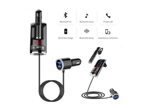 Πομπός FM Transmitter & Handsfree Bluetooth 
