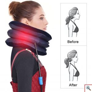 Ανατομικό Φουσκωτό Κολάρο Αυχένα - Προσαρμοζόμενο Μαξιλάρι Υποστήριξης Λαιμού 