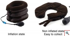 Ανατομικό Φουσκωτό Κολάρο Αυχένα - Προσαρμοζόμενο Μαξιλάρι Υποστήριξης Λαιμού 