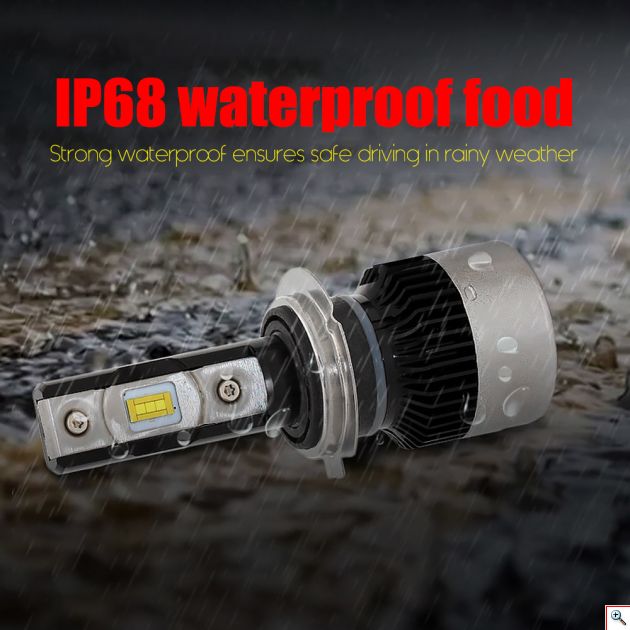 Mini Led Λάμπες Φώτα H1 Focus Αυτοκινήτου 110w (2x55W) 8000lm (2x4000lm) - Car Headlight Σετ 2 Τεμάχια