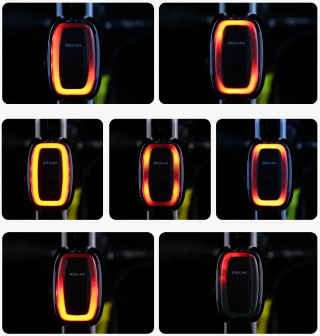 Ασύρματο Επαναφορτιζόμενο Οπίσθιο Φανάρι - Φως Ποδηλάτου LED με 8 Λειτουργίες Φωτισμού