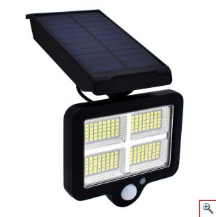 Ηλιακό Φωτιστικό 160 LED COB με Ανιχνευτή Κίνησης