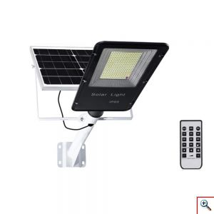 Ηλιακός Αδιάβροχος Προβολέας Δρόμου 50W Floodlight Series - Σύστημα Φωτισμού Εξωτερικού Χώρου με 68 LED