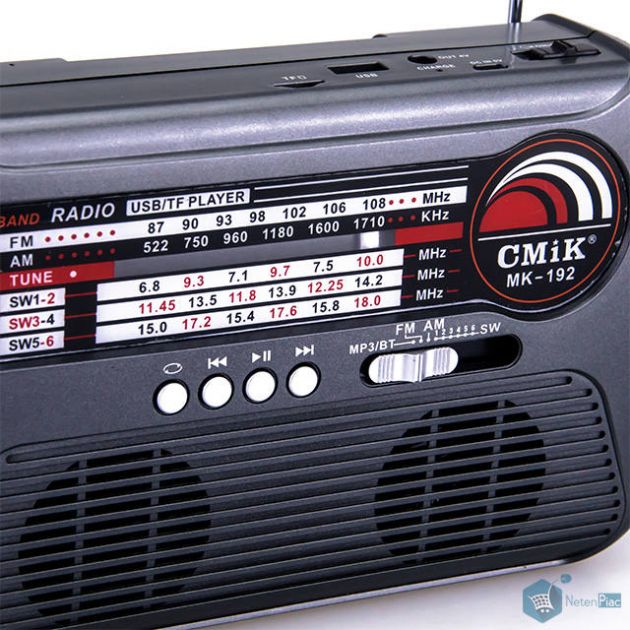 Μεγάλο Retro Ηλιακό Bluetooth Ραδιόφωνο - Ηχείο Stereo με Φακό & Φωτιστικό LED & USB/SD Player FM/AM/SW1-6