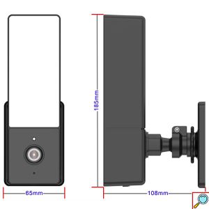 Επιτοίχια Αδιάβροχη Έξυπνη WiFi Κάμερα Ασφαλείας 2Κ με Συναγερμό - App Εφαρμογή Παρακολούθησης, Αισθητήρα Κίνησης, Νυχτερινή Λήψη, Ηχείο & Μικρόφωνο