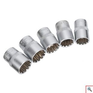 Κασετίνα 19 Τεμαχίων 1/2 Γενικής Χρήσης με Χάλυβα Cr-V 8mm-32mm