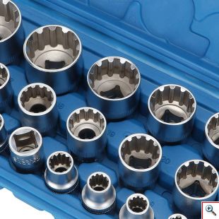 Κασετίνα 19 Τεμαχίων 1/2 Γενικής Χρήσης με Χάλυβα Cr-V 8mm-32mm