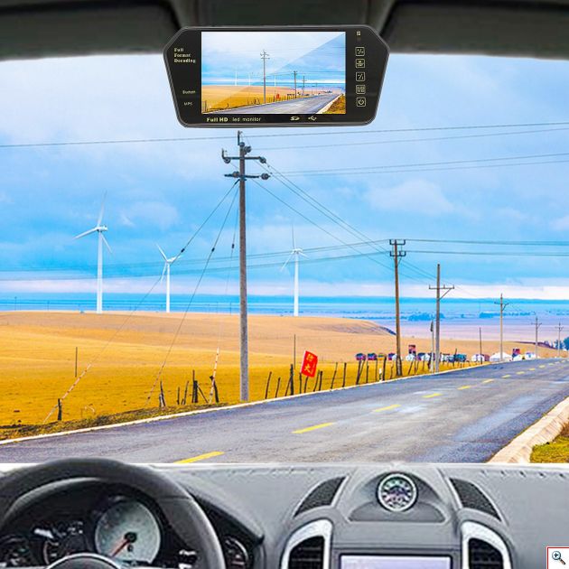 Οθόνη - Μόνιτορ Καθρέφτης Αυτοκινήτου 7