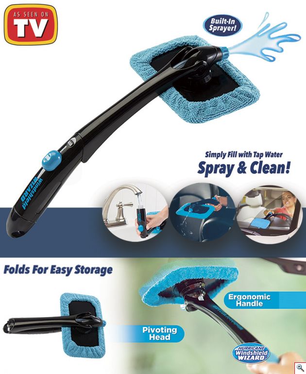 Κιτ Kαθαρισμού Παρμπρίζ με Μικροϊνες - Hurricane Windshield Wizard Cleaner 