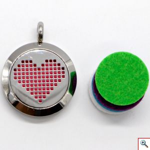 Κολιέ Αρωματοθεραπείας με 5 Σφουγγαράκια - Aromatic Therapy Necklace Love