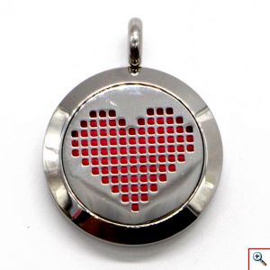 Κολιέ Αρωματοθεραπείας με 5 Σφουγγαράκια - Aromatic Therapy Necklace Love