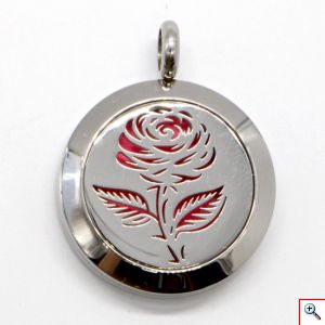 Κολιέ Αρωματοθεραπείας με 5 Σφουγγαράκια - Aromatic Therapy Necklace Rose