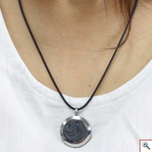 Κολιέ Αρωματοθεραπείας με 5 Σφουγγαράκια - Aromatic Therapy Necklace Rose