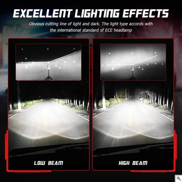 Novsight LED Λάμπες Αυτοκινήτου H4 60W 10,000Lm 6000K A500-N30S