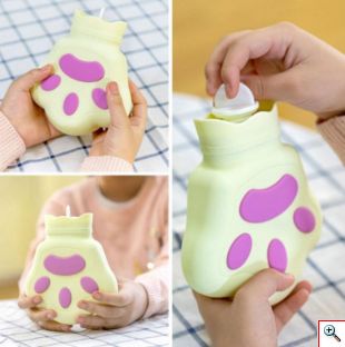 Θερμοφόρα Πατούσα Σκύλου - Hot Water Bottle Dog Paw 450ml Καφέ