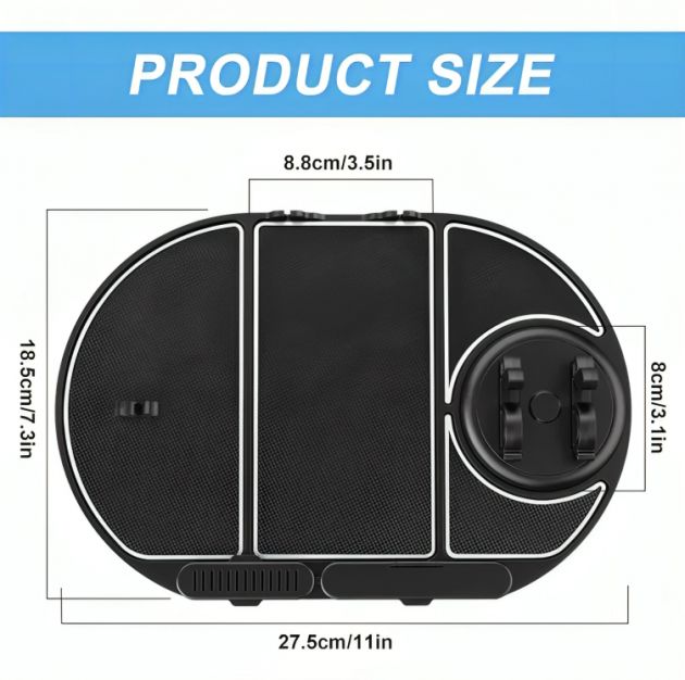 6 σε 1 Πολυλειτουργική Αντιολισθητική Επιφάνεια Αυτοκινήτου - Moxom