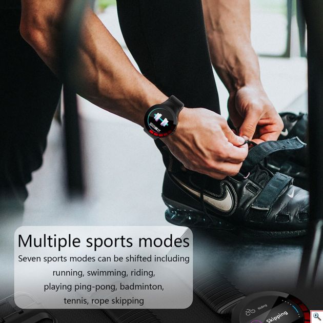 Ανδρικό Αδιάβροχο Βιομετρικό Ρολόι SmartWatch Health & Fitness® Infinity - Activity Tracker με Παλμογράφο, Πιεσόμετρο, Οξύμετρο, Ποιότητα Ύπνου, Βηματομετρητή, Χρονόμετρο Wearfit