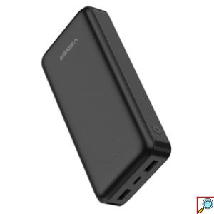 Φορητός Φορτιστής Powerbank - Μπαταρία Φόρτισης Κινητών 20000mAh Veger Μαύρο