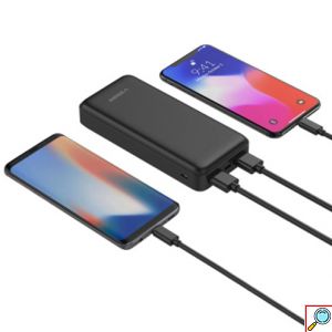 Φορητός Φορτιστής Powerbank - Μπαταρία Φόρτισης Κινητών 20000mAh Veger Μαύρο
