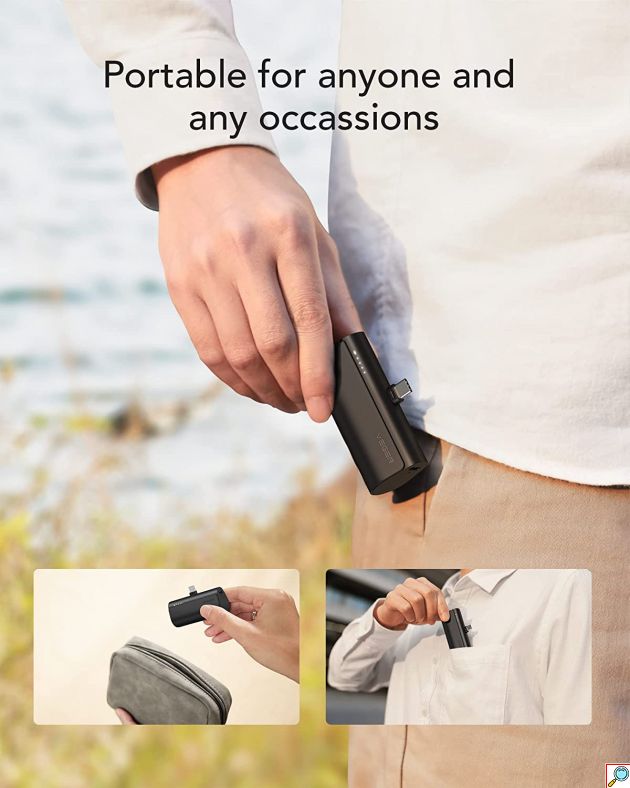 Φορητός Φορτιστής για iPhone - Power Bank 5000mAh 20W Veger® Μαύρο