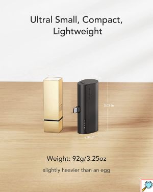 Φορητός Φορτιστής για iPhone - Power Bank 5000mAh 20W Veger® Μαύρο