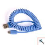 Καλώδιο Σπιράλ usb σε micro usb / iPhone 4 & 5