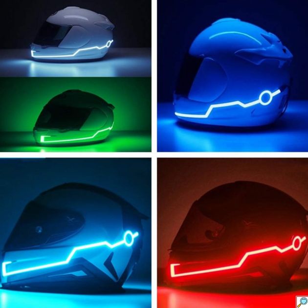 Αδιάβροχος LED Ταινία Διακοσμητικός Φωτισμός Βροχής - Ομίχλης για Κράνος Μοτοσυκλέτας OEM – Πράσινο