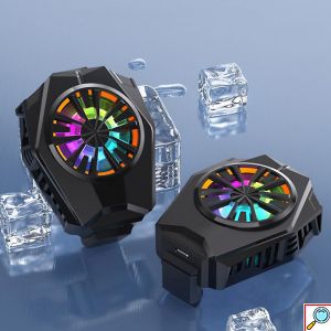 Andowl® Ανεμιστηράκι Ψύξης Κινητού για Gaming με LED Φωτισμό Πολύχρωμο