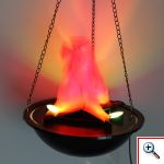 Εντυπωσιακό Κρεμαστό Φωτιστικό Flame Lamp με Εφέ Πραγματικής Φλόγας 20εκ