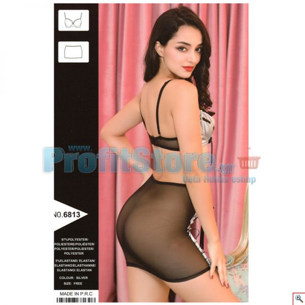 Σέξυ Ημιδιάφανο Εσώρουχο - Συνολάκι με Κορδόνια - Seethrough Sexy Lingerie Two Pieces