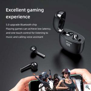 Ασύρματα Ακουστικά Bluetooth με Smart Touch & Powerbank - AWEI Sports Earbunds Charging Case