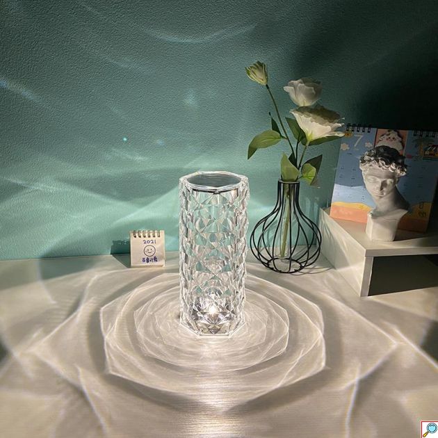 DiamondLit Φωτιστικό Αφής RGB LED με Τηλεχειριστήριο - Crystal Light όπως το είδατε στο Tik Tok