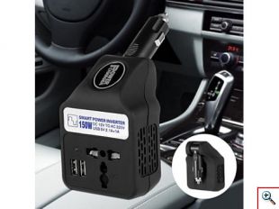 Έξυπνος Μετατροπέας Ισχύος Αυτοκινήτου 150W DC σε AC ANDOWL