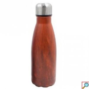 Ανοξείδωτο Θερμός 350ml με Εφέ Ξύλου - Woof Effect Thermos σε Διάφορα Χρώματα