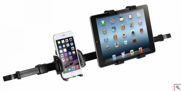 Βάση Στήριξης 2 σε 1 για Κινητά & Tablet για το Προσκέφαλο - Κάθισμα Αυτοκινήτου - Car Headrest Dual Mount Holder