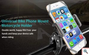 Extreme Action Βάση Κινητού Spider Grip για Τιμόνι Μηχανής, Motorbike, Ποδήλατου - Action Claw Μαύρο 