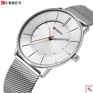 Ρολόι Curren Grey - Casual Men's Quartz Analog Watch Curren