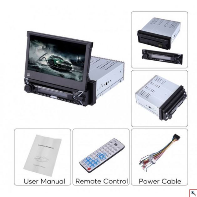 Multimedia Player 9505 DVD 7 Ιντσών TFT 1 DIN Οθόνη με DVD & Αποσπώμενη Πρόσοψη