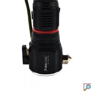 Φακός Tactical LED Αλουμινίου Έκτακτης Ανάγκης Μαύρο