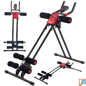 Full Body Έξυπνο Αναδιπλούμενο Πολυόργανο Γυμναστικής με LCD Οθόνη & 4 Επίπεδα Δυσκολίας για Κοιλιακούς, Χέρια & Πόδια