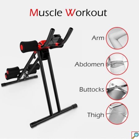 Full Body Έξυπνο Αναδιπλούμενο Πολυόργανο Γυμναστικής με LCD Οθόνη & 4 Επίπεδα Δυσκολίας για Κοιλιακούς, Χέρια & Πόδια